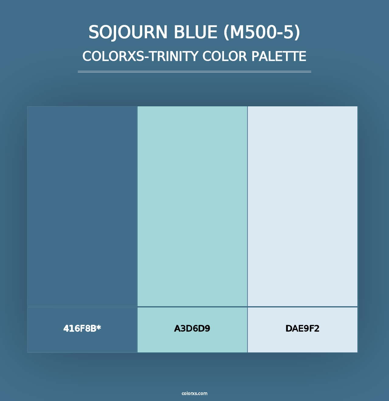 Sojourn Blue (M500-5) - Colorxs Trinity Palette