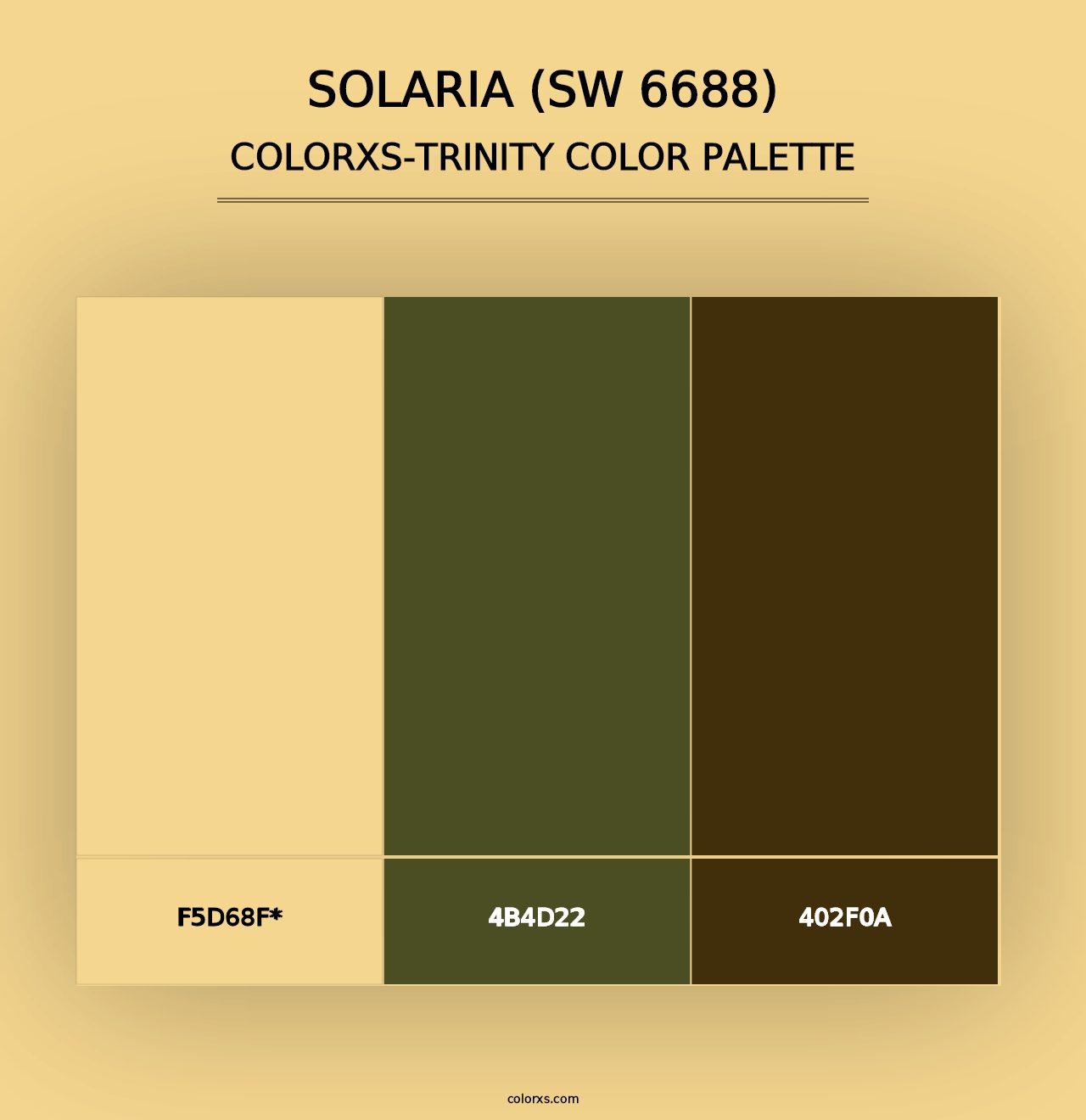 Solaria (SW 6688) - Colorxs Trinity Palette