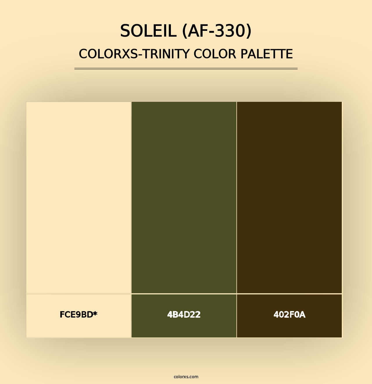 Soleil (AF-330) - Colorxs Trinity Palette