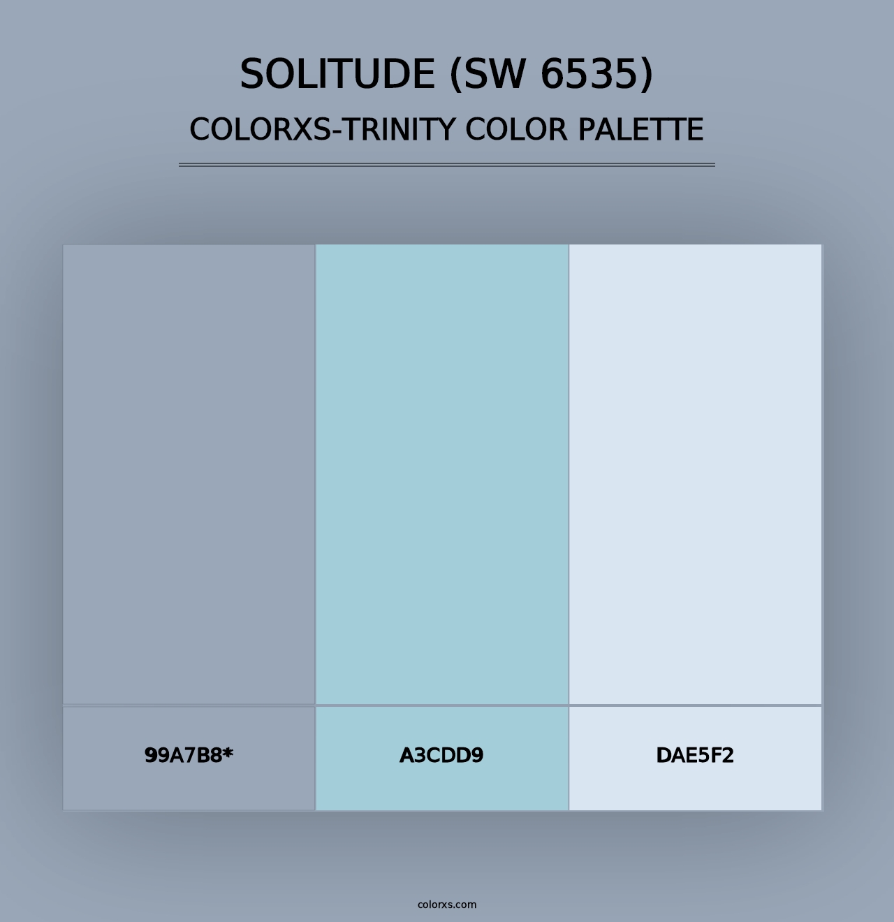 Solitude (SW 6535) - Colorxs Trinity Palette