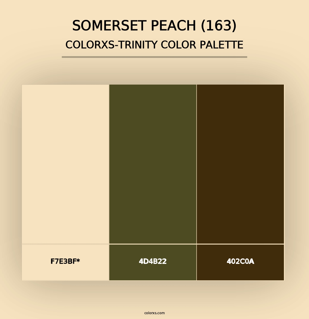 Somerset Peach (163) - Colorxs Trinity Palette