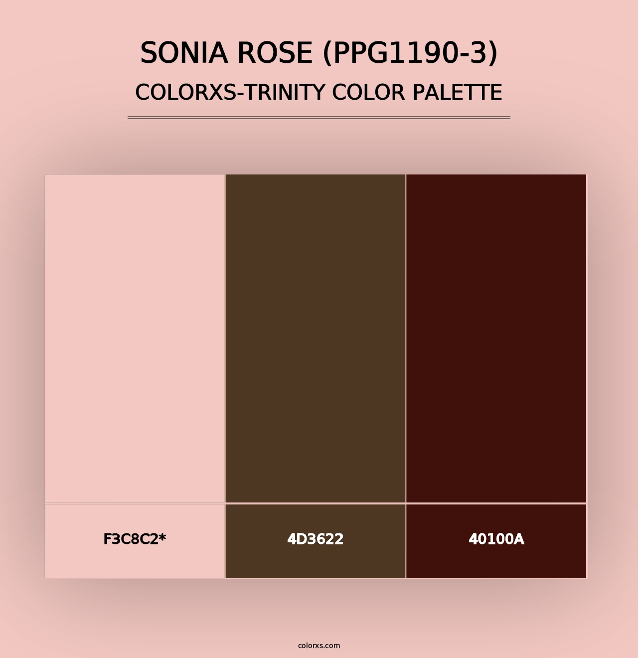 Sonia Rose (PPG1190-3) - Colorxs Trinity Palette