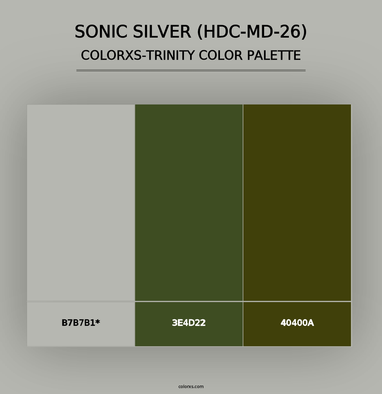 Sonic Silver (HDC-MD-26) - Colorxs Trinity Palette