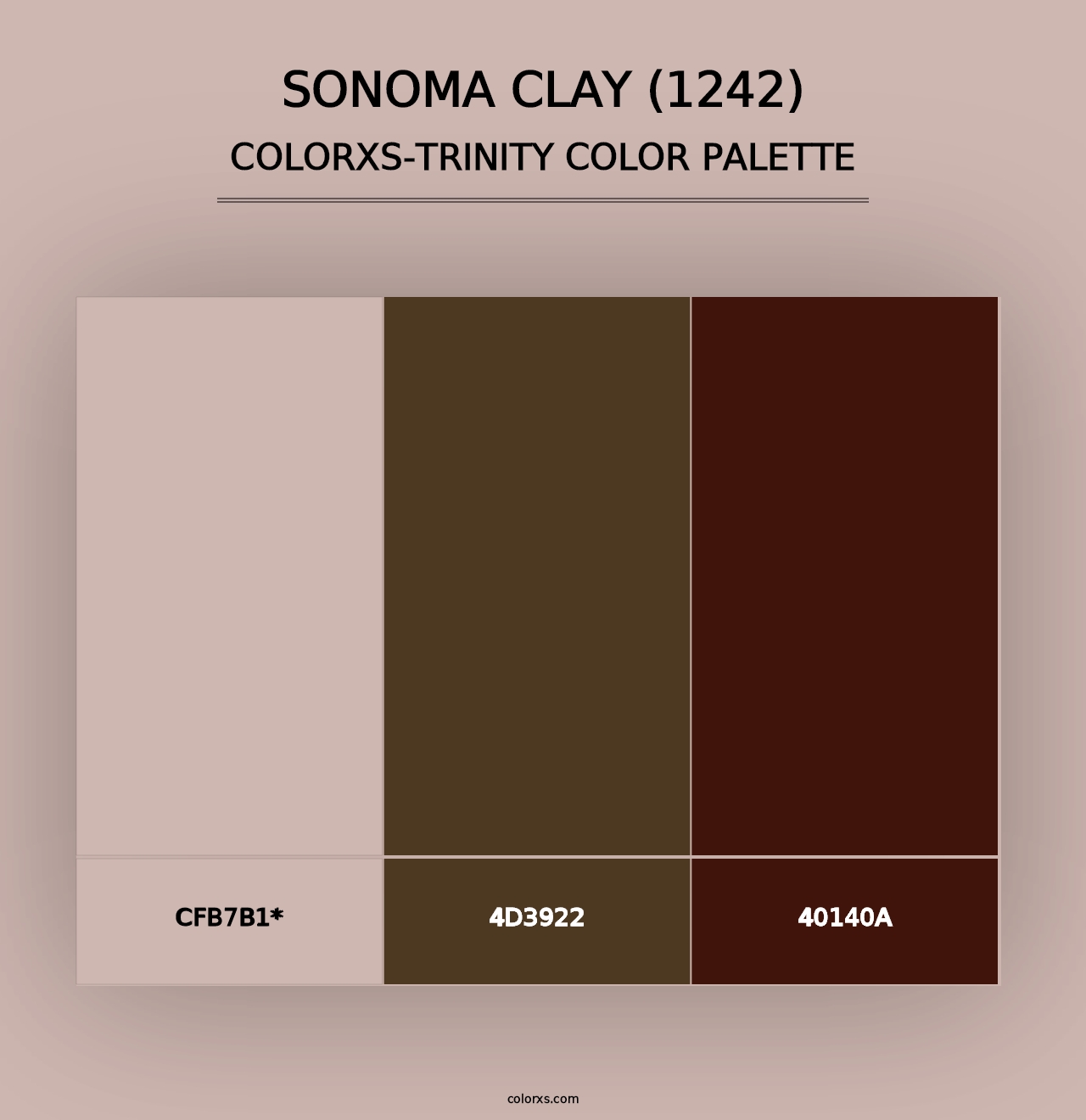 Sonoma Clay (1242) - Colorxs Trinity Palette