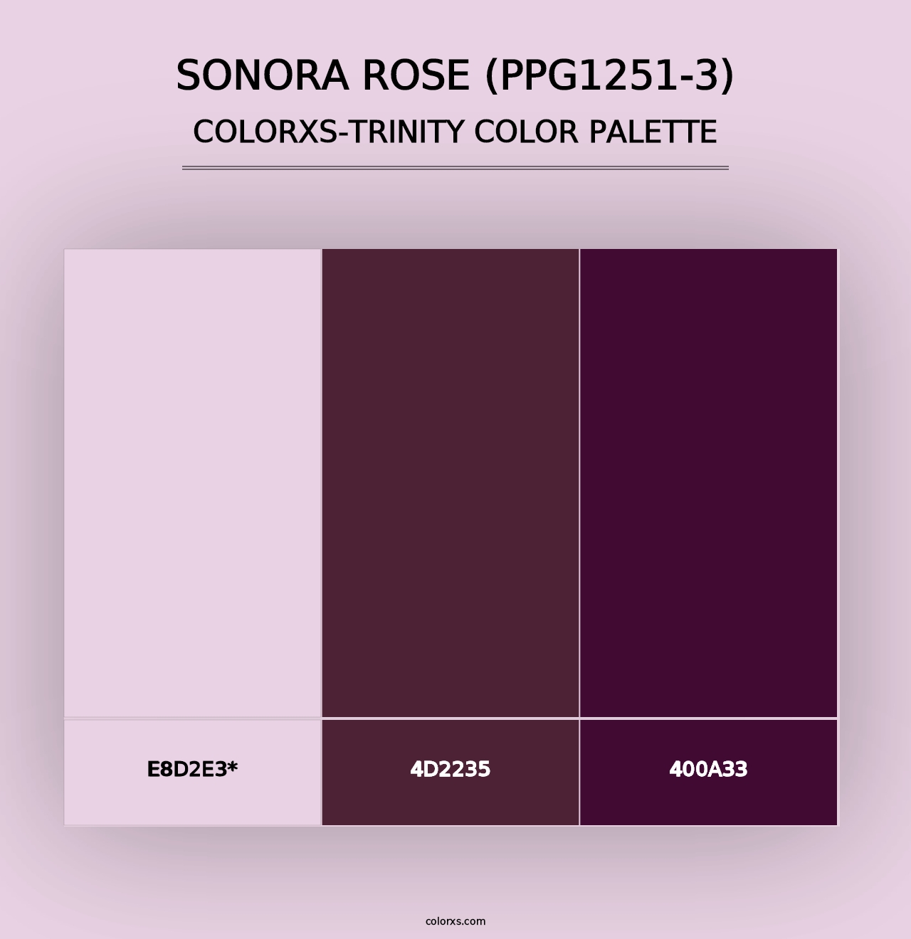 Sonora Rose (PPG1251-3) - Colorxs Trinity Palette