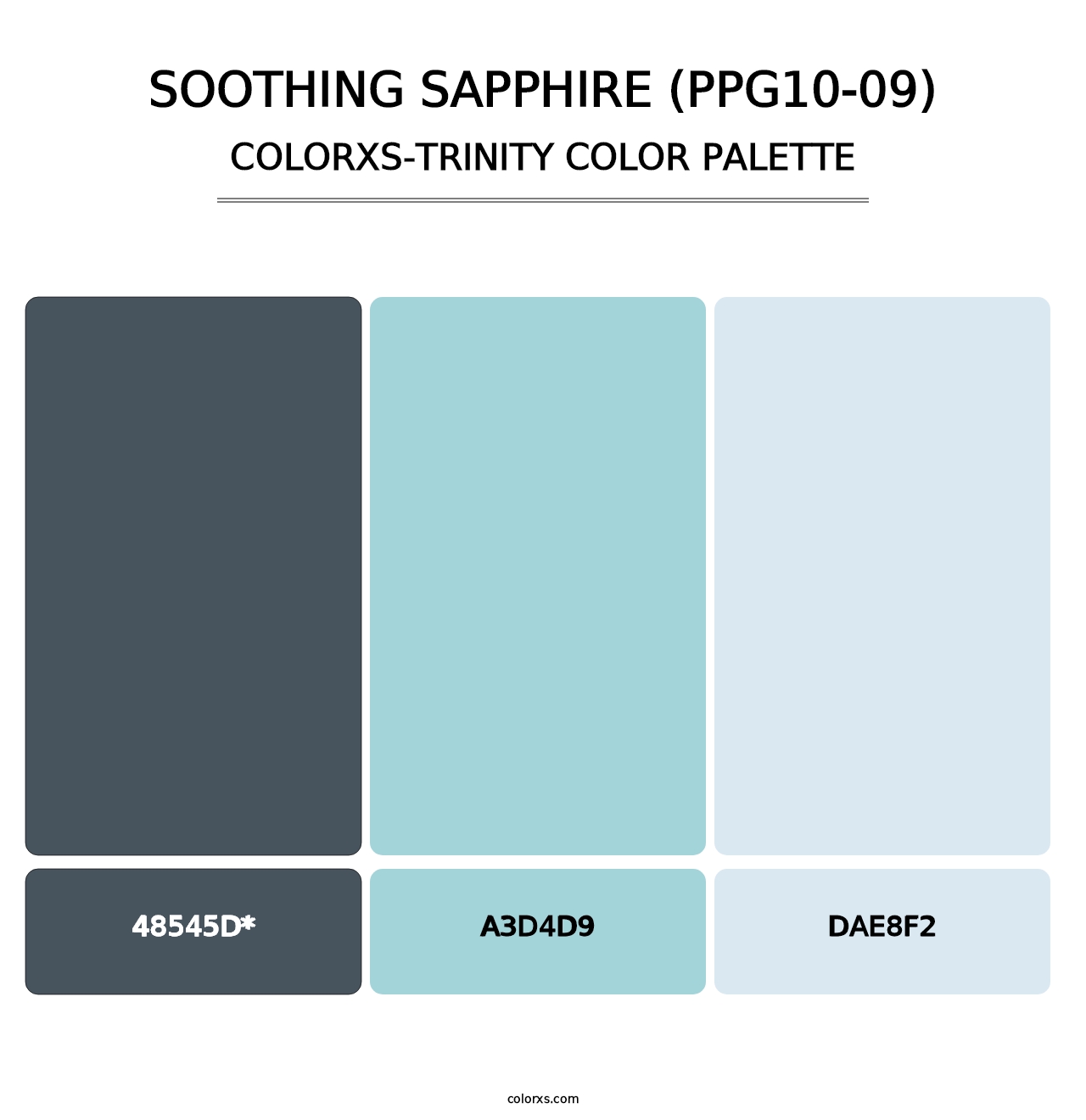 Soothing Sapphire (PPG10-09) - Colorxs Trinity Palette