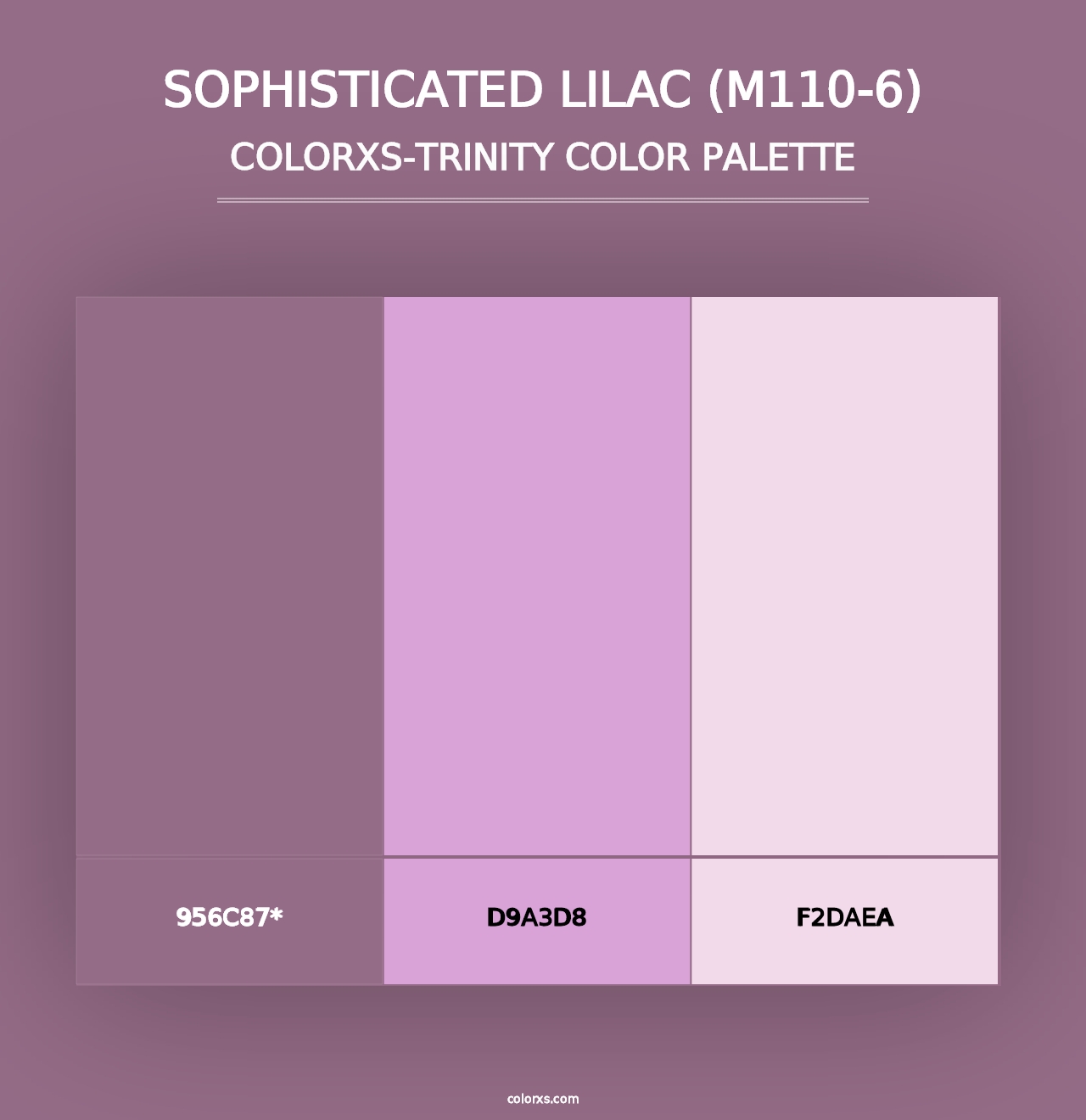 Sophisticated Lilac (M110-6) - Colorxs Trinity Palette