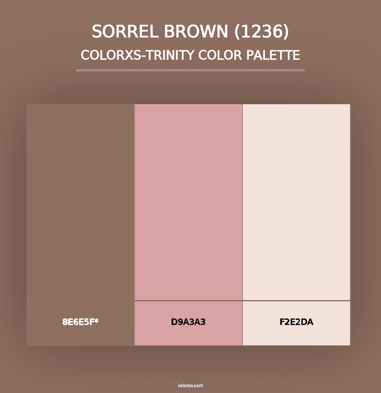 Sorrel Brown (1236) - Colorxs Trinity Palette