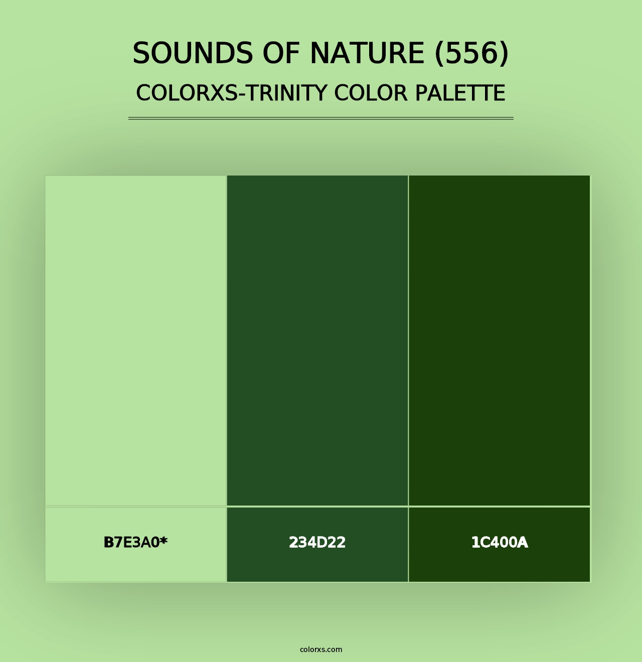 Sounds of Nature (556) - Colorxs Trinity Palette