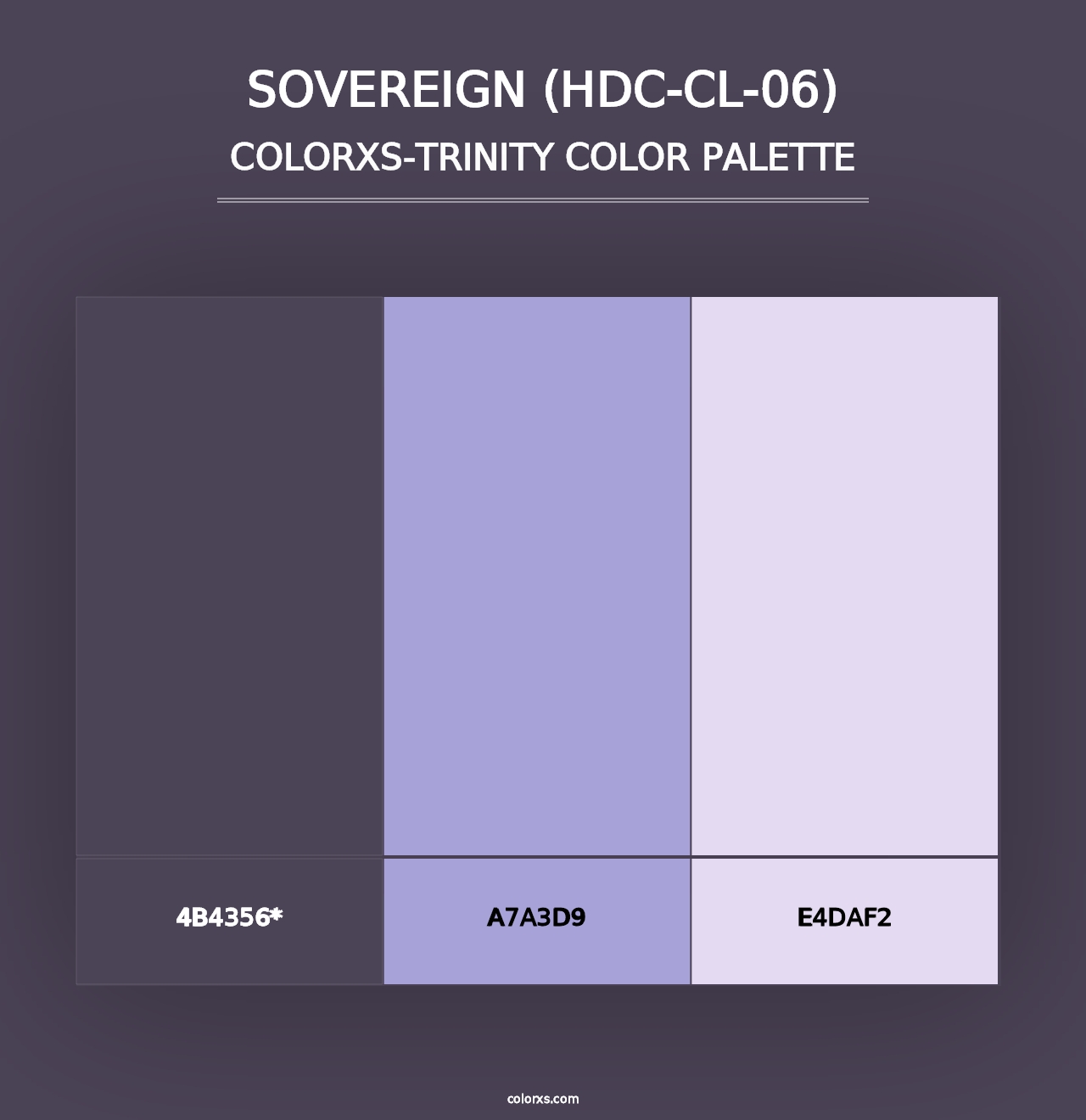 Sovereign (HDC-CL-06) - Colorxs Trinity Palette