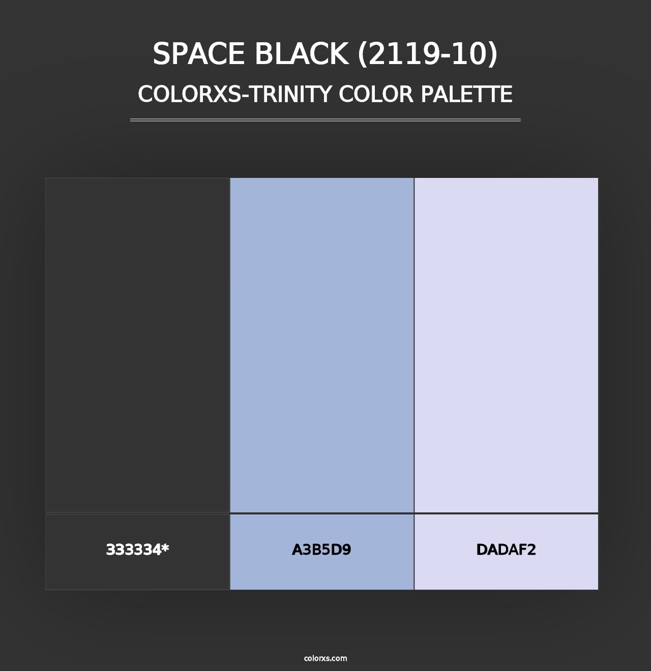 Space Black (2119-10) - Colorxs Trinity Palette