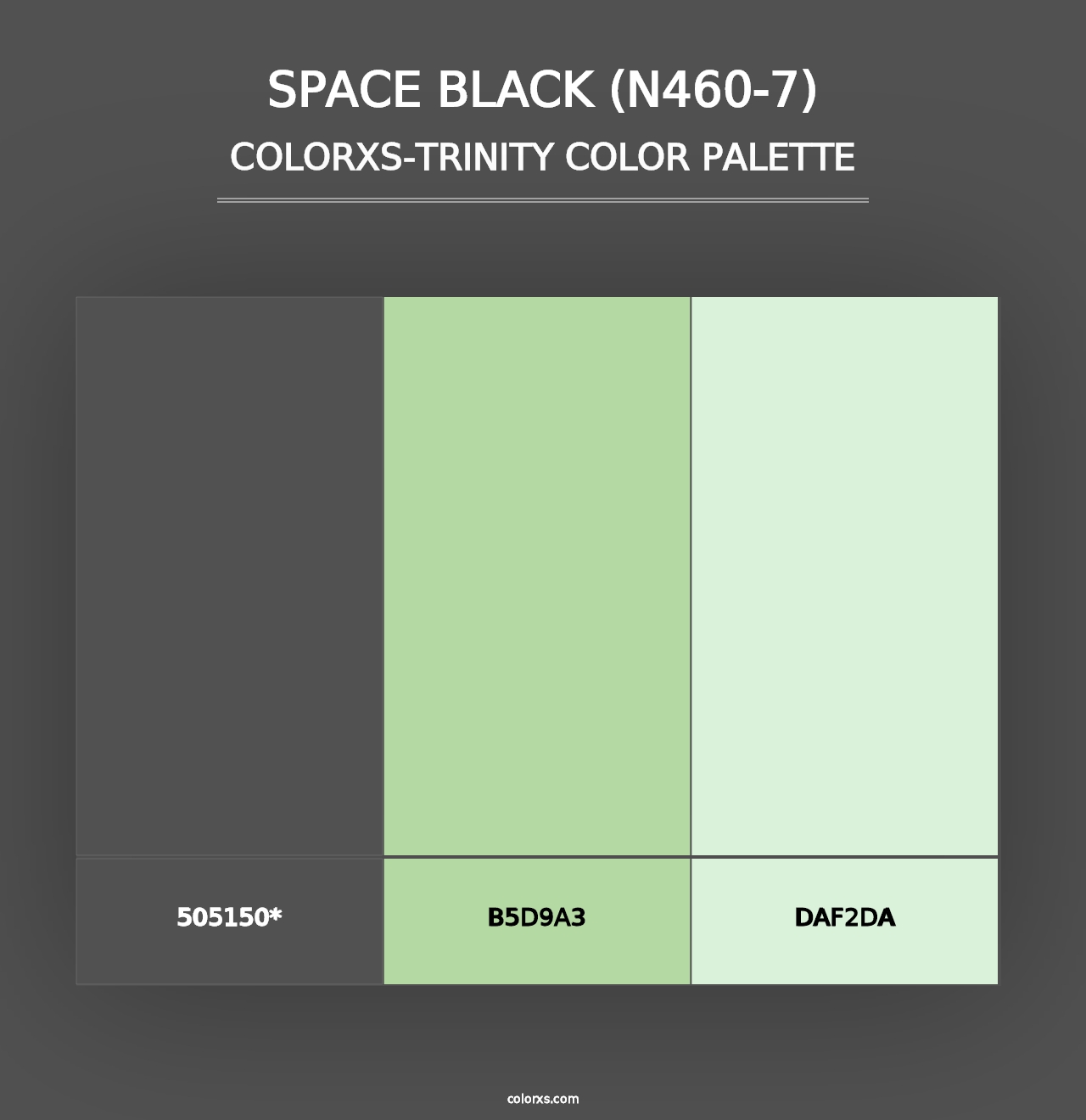 Space Black (N460-7) - Colorxs Trinity Palette