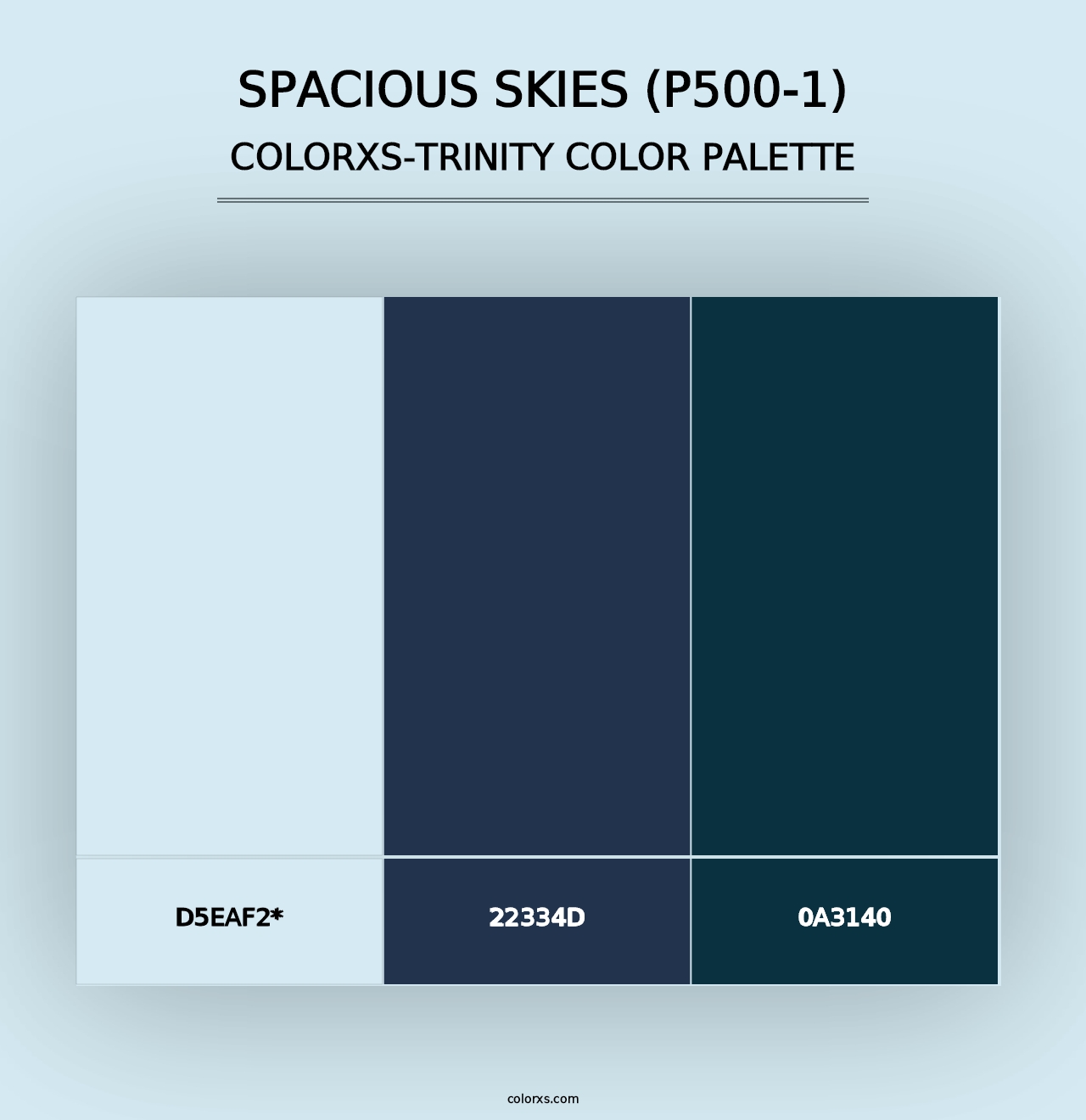 Spacious Skies (P500-1) - Colorxs Trinity Palette