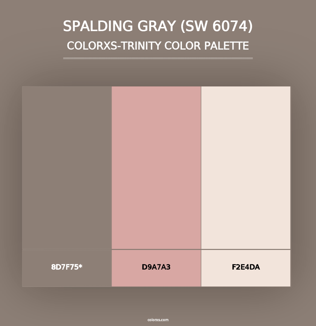 Spalding Gray (SW 6074) - Colorxs Trinity Palette