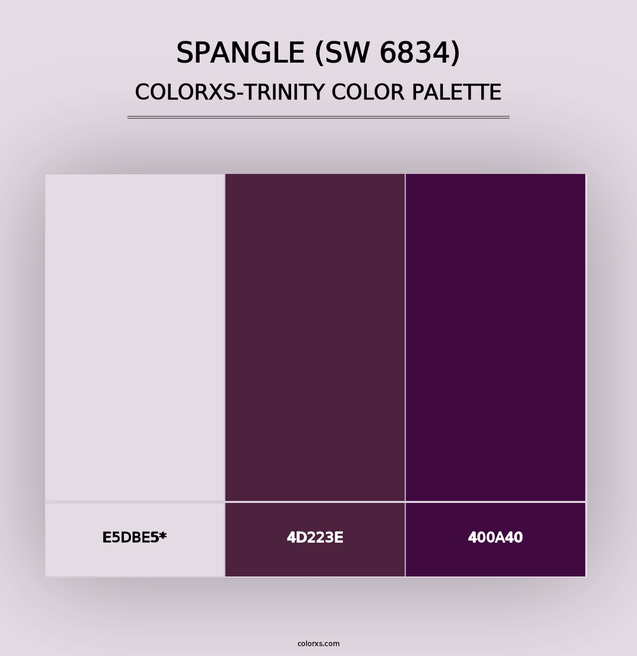 Spangle (SW 6834) - Colorxs Trinity Palette