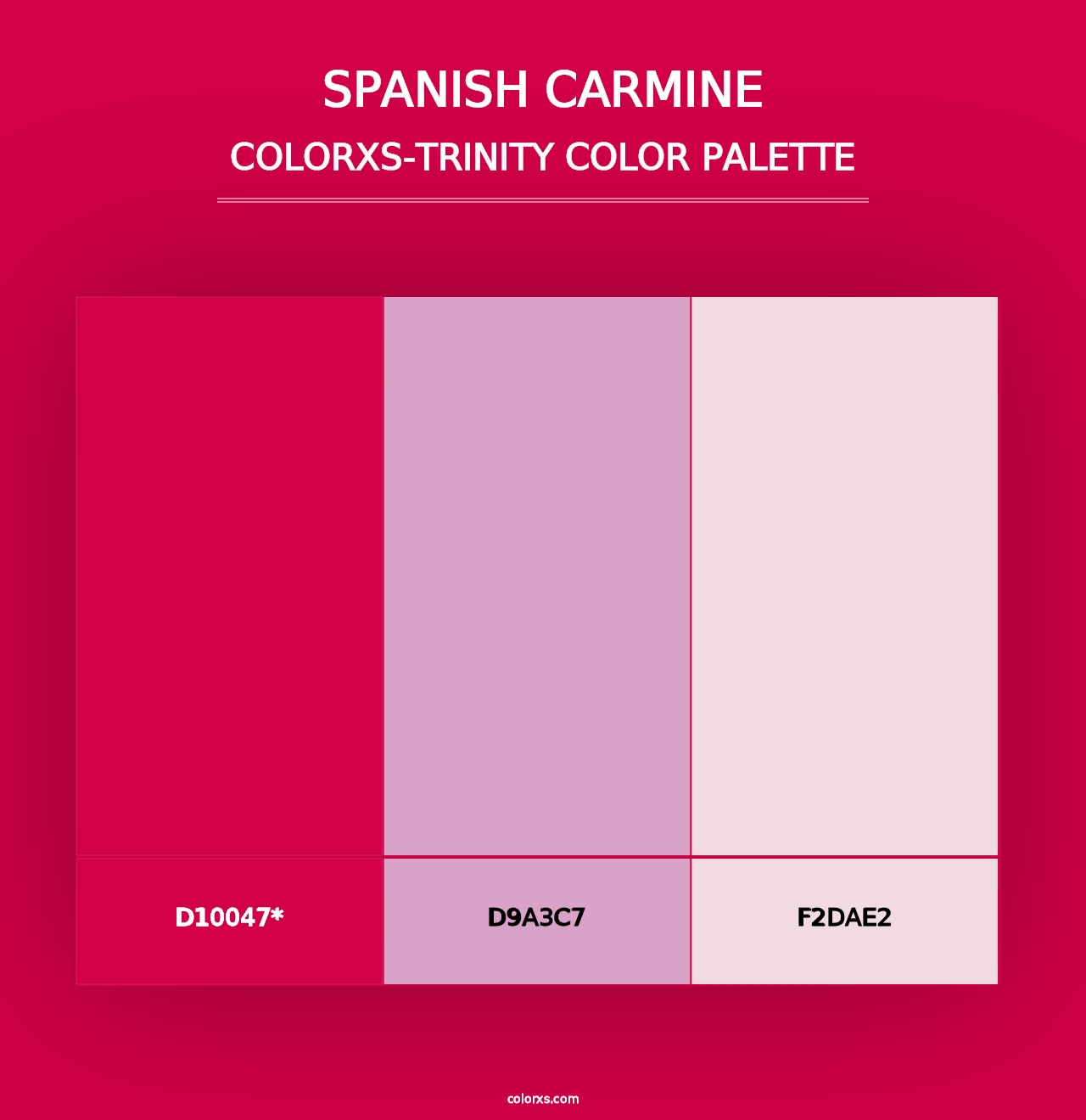 Spanish Carmine - Colorxs Trinity Palette