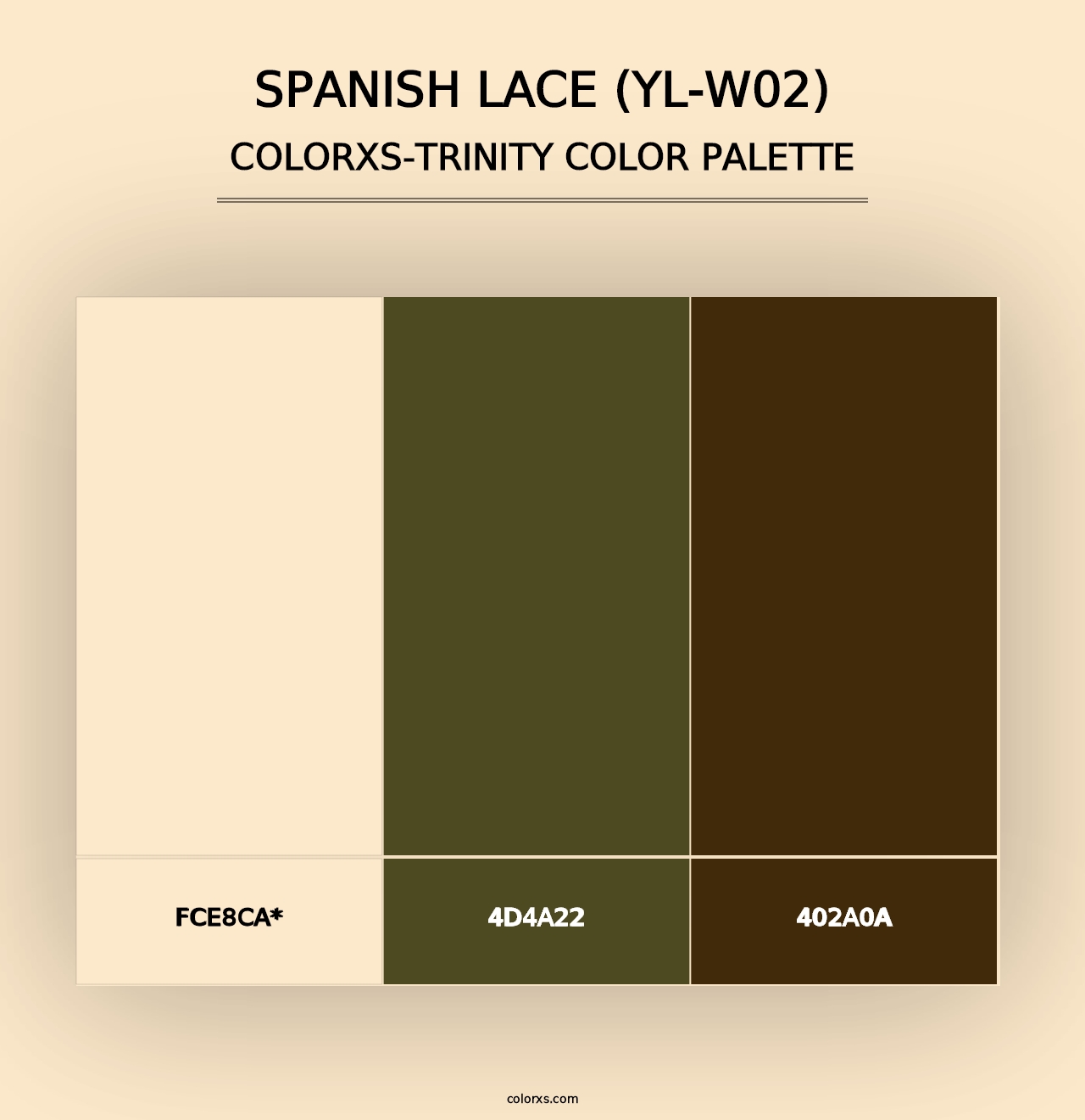 Spanish Lace (YL-W02) - Colorxs Trinity Palette