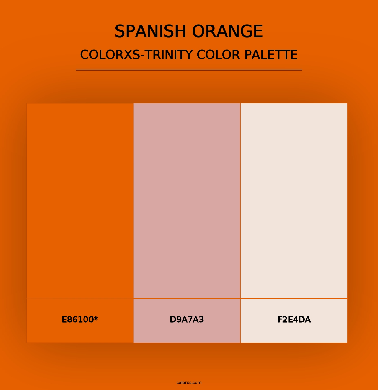 Spanish Orange - Colorxs Trinity Palette