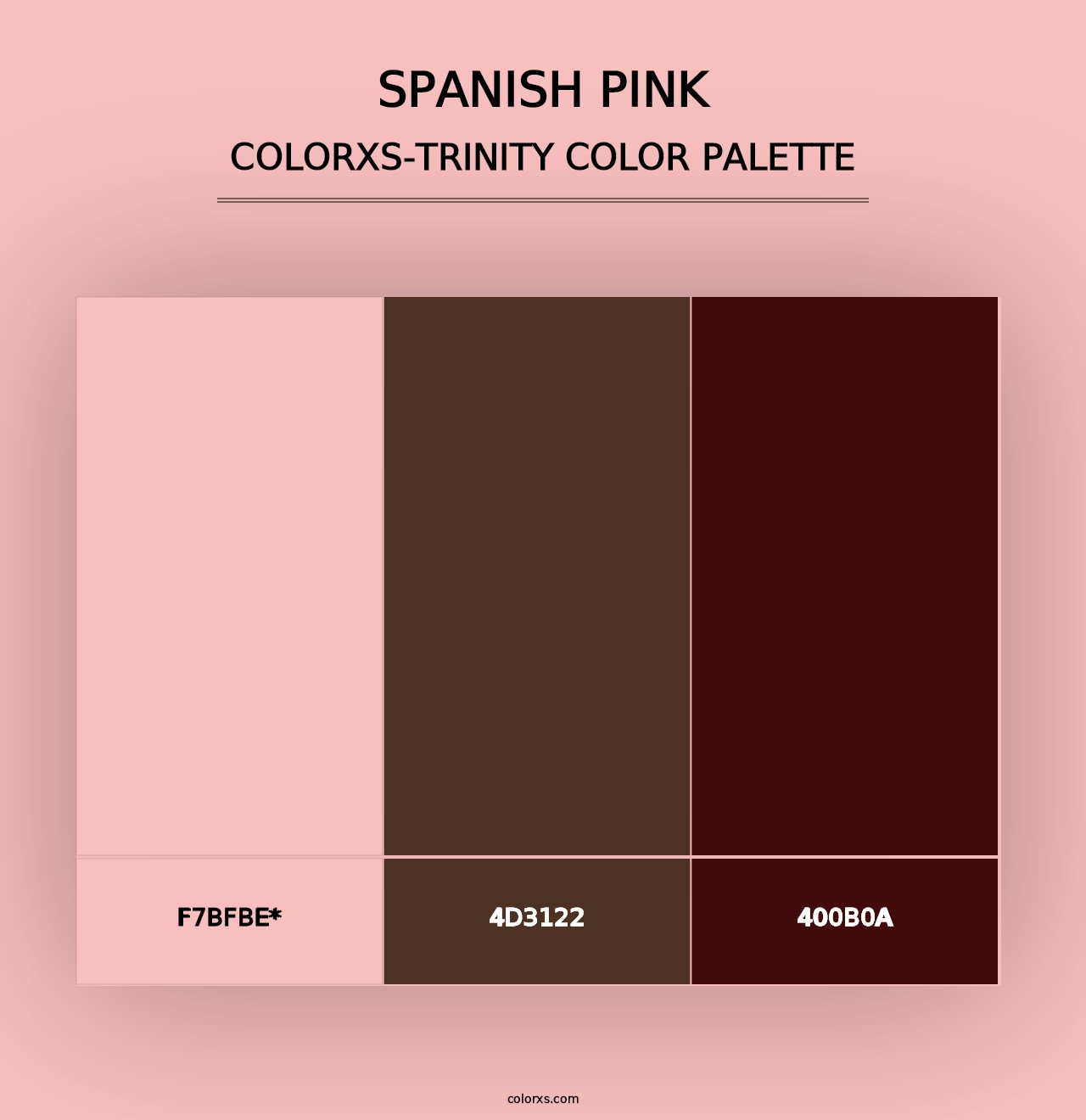 Spanish Pink - Colorxs Trinity Palette