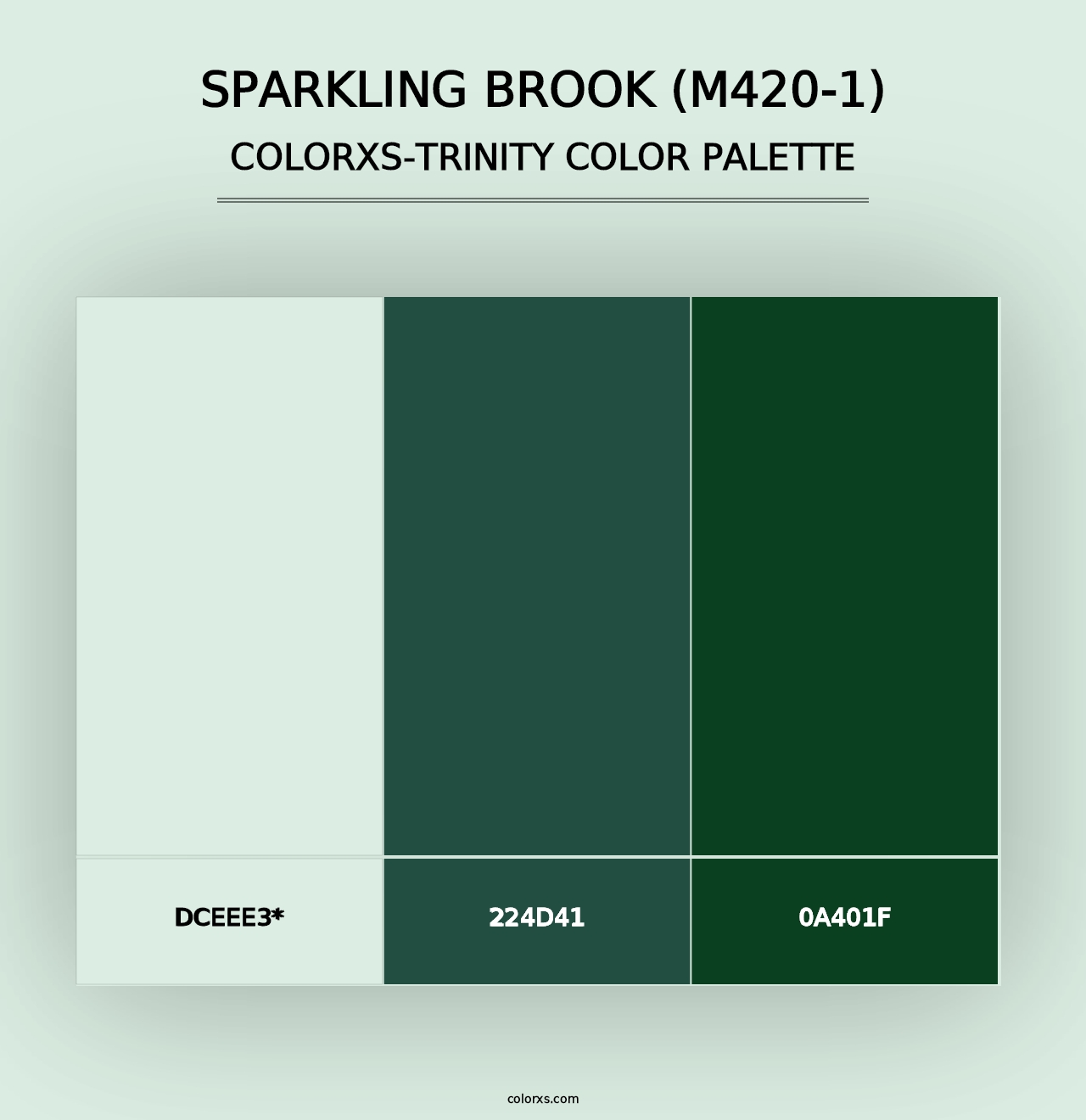 Sparkling Brook (M420-1) - Colorxs Trinity Palette