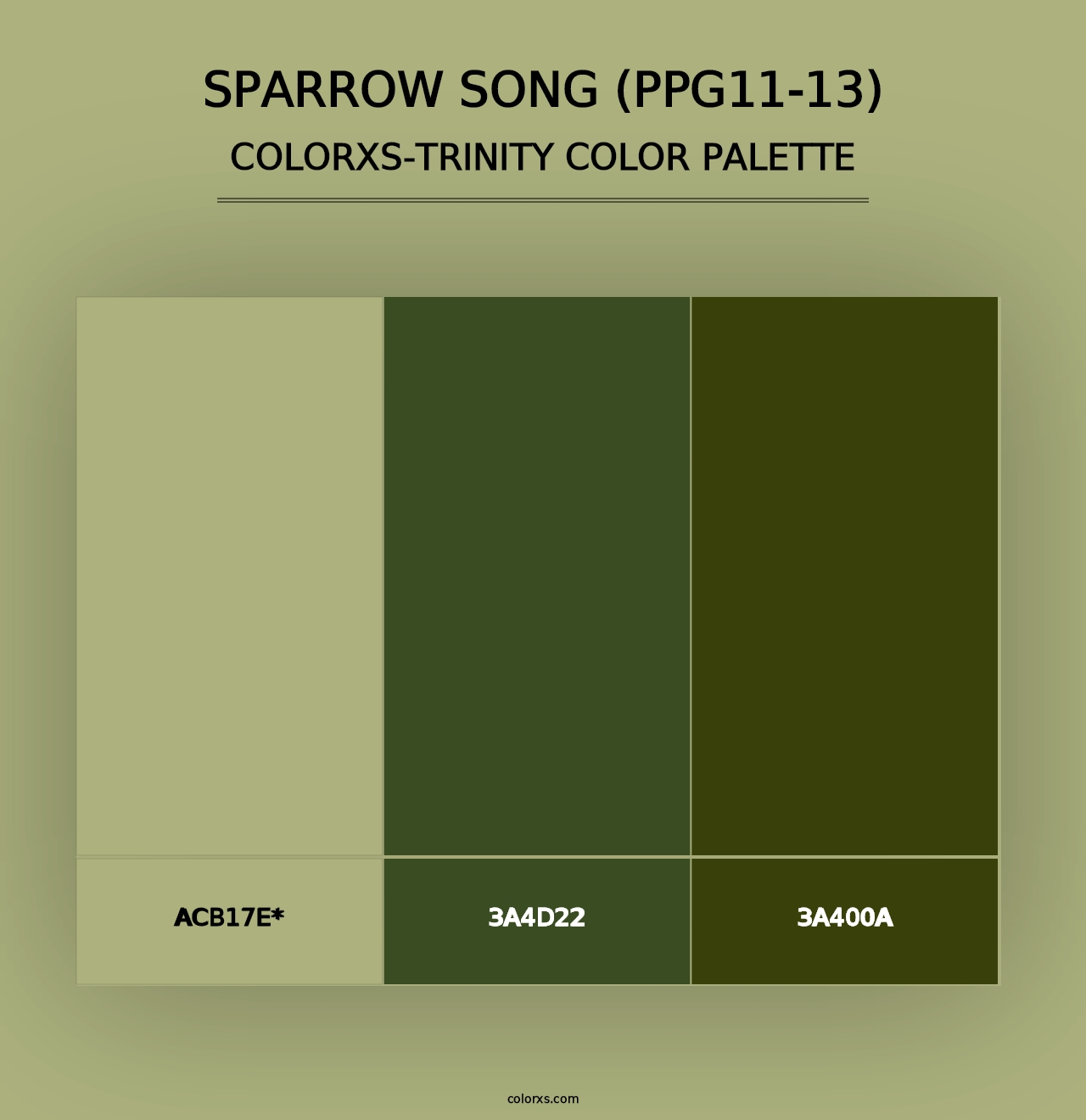 Sparrow Song (PPG11-13) - Colorxs Trinity Palette