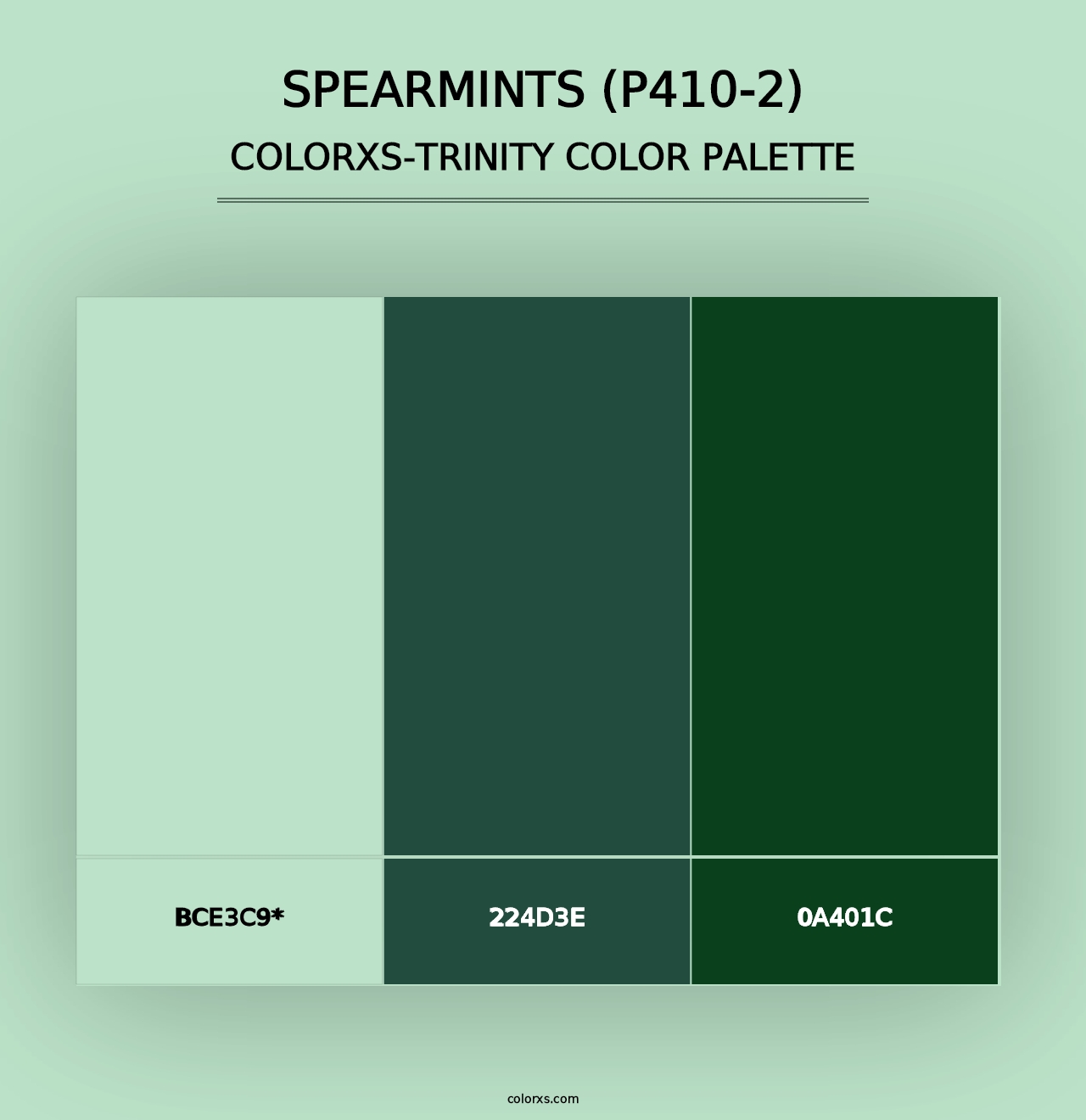 Spearmints (P410-2) - Colorxs Trinity Palette