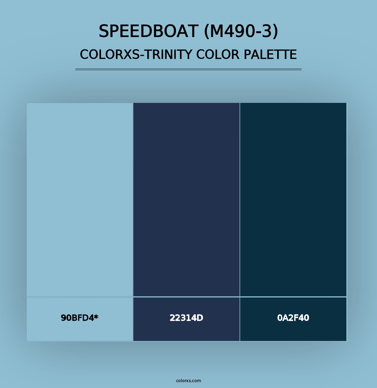 Speedboat (M490-3) - Colorxs Trinity Palette