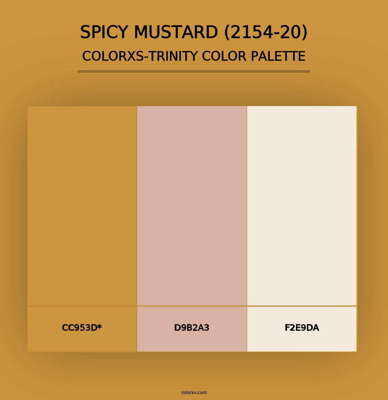 Spicy Mustard (2154-20) - Colorxs Trinity Palette