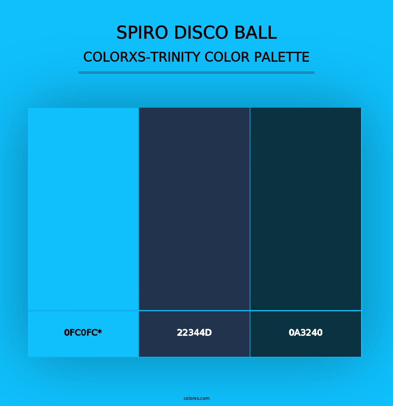 Spiro Disco Ball - Colorxs Trinity Palette