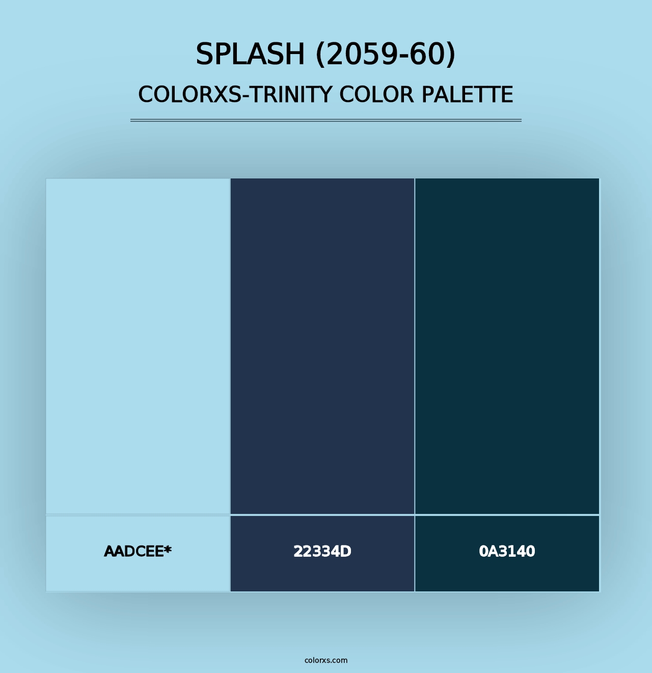 Splash (2059-60) - Colorxs Trinity Palette