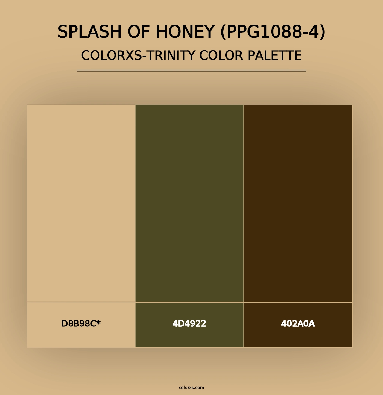 Splash Of Honey (PPG1088-4) - Colorxs Trinity Palette