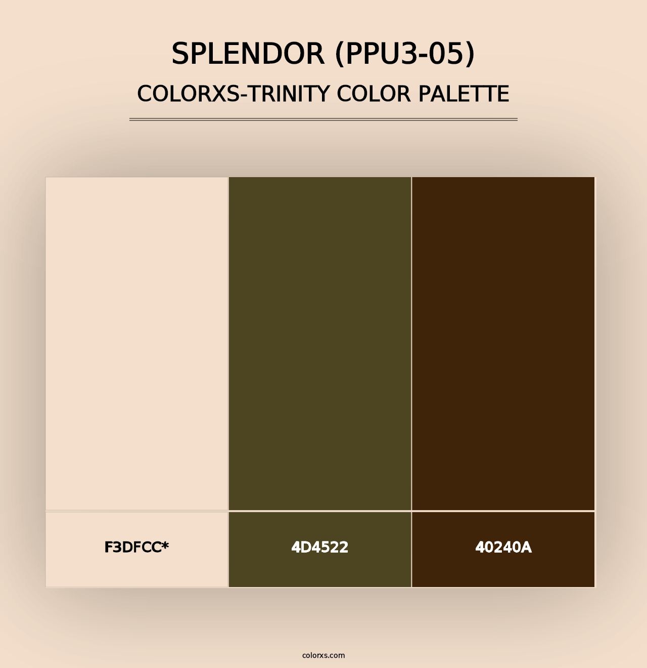 Splendor (PPU3-05) - Colorxs Trinity Palette