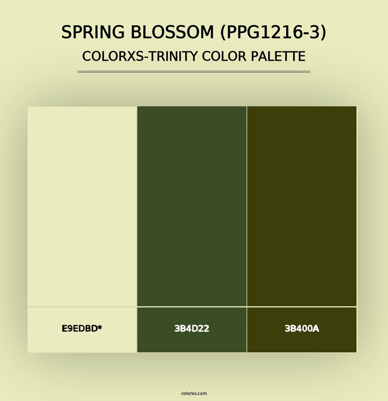 Spring Blossom (PPG1216-3) - Colorxs Trinity Palette