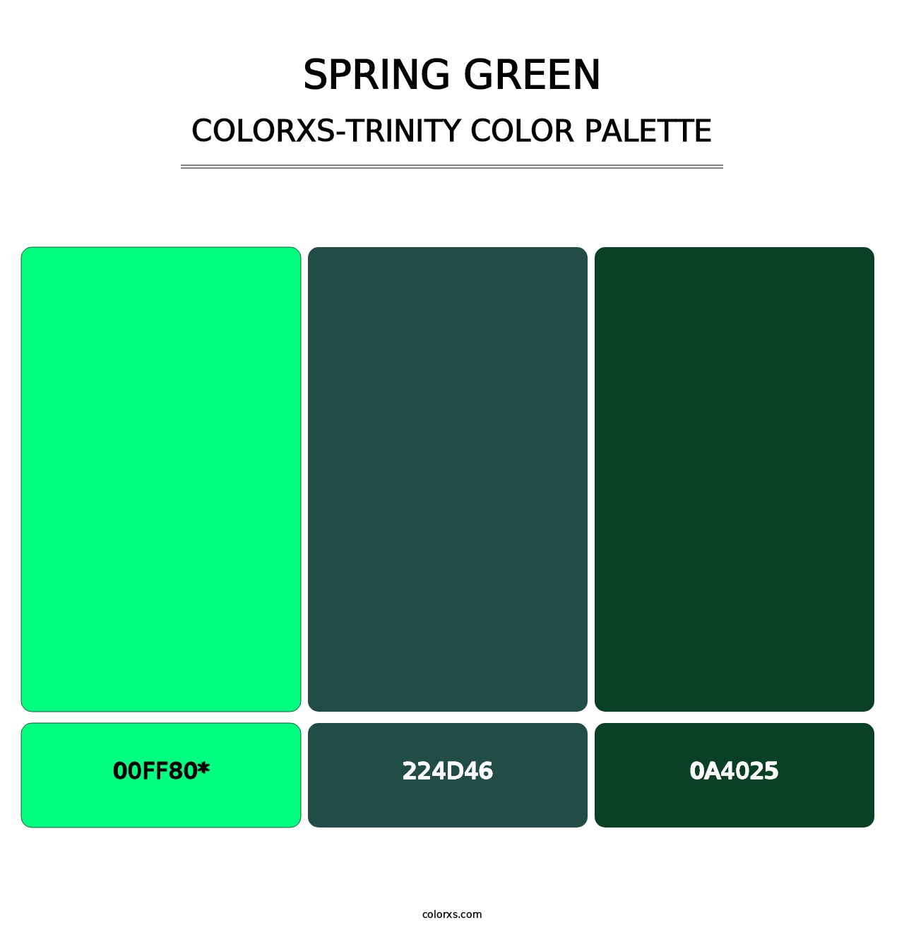 Spring Green - Colorxs Trinity Palette