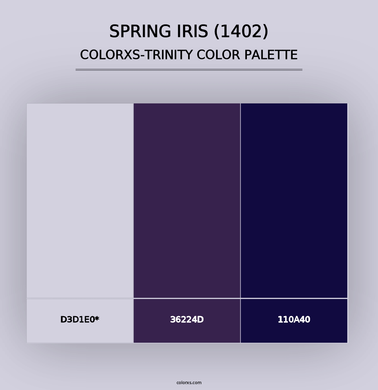 Spring Iris (1402) - Colorxs Trinity Palette