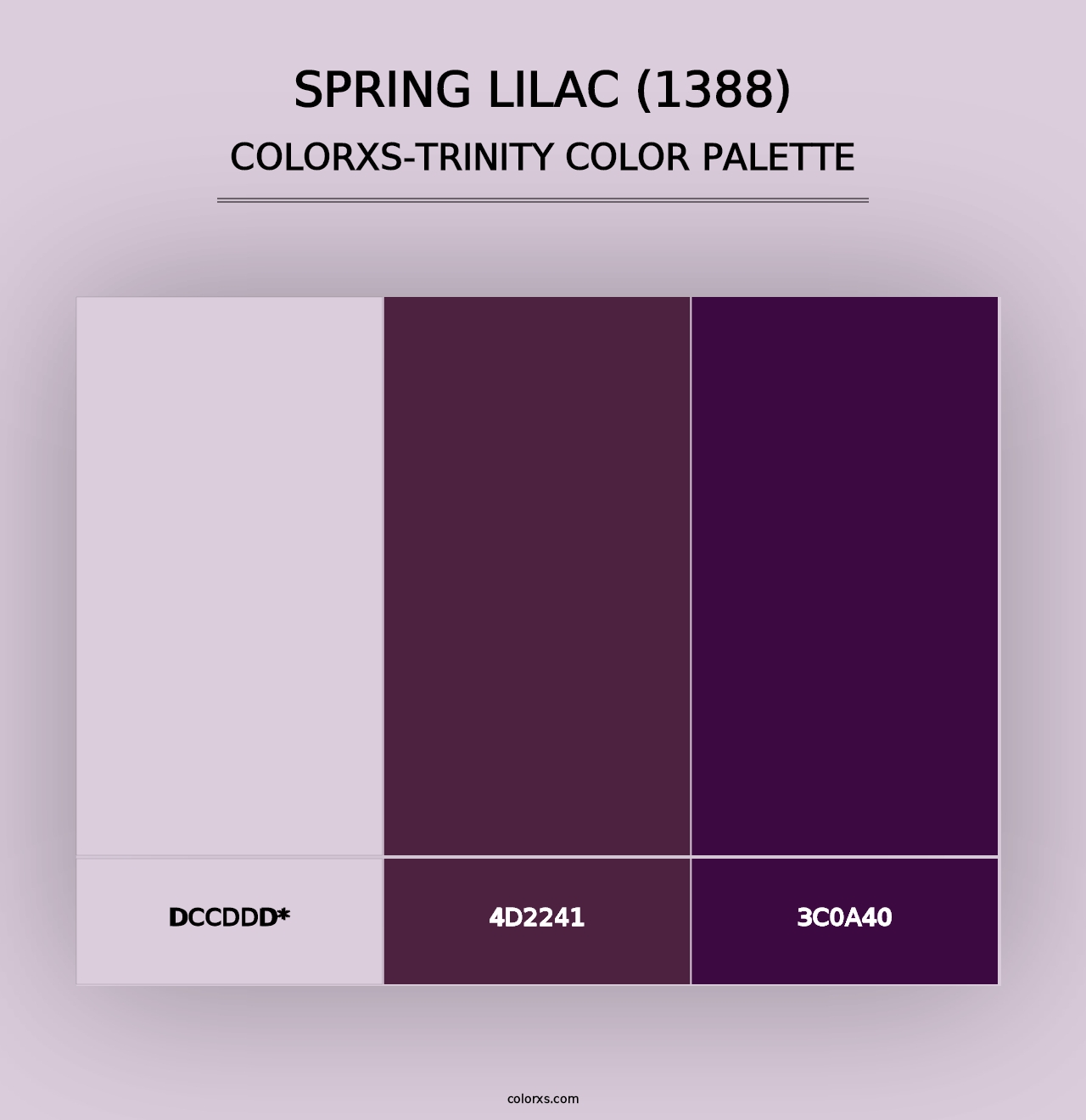 Spring Lilac (1388) - Colorxs Trinity Palette