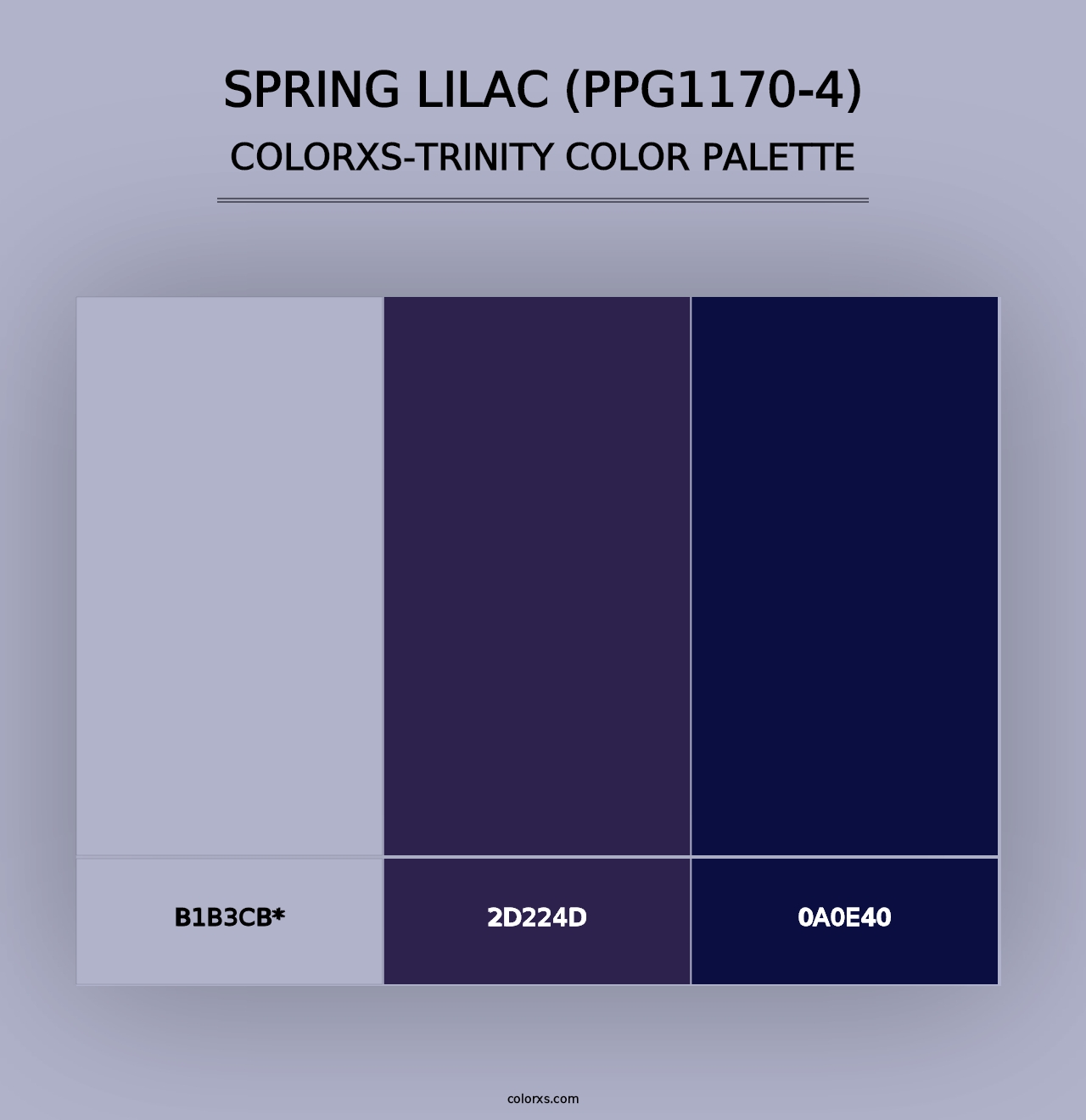 Spring Lilac (PPG1170-4) - Colorxs Trinity Palette