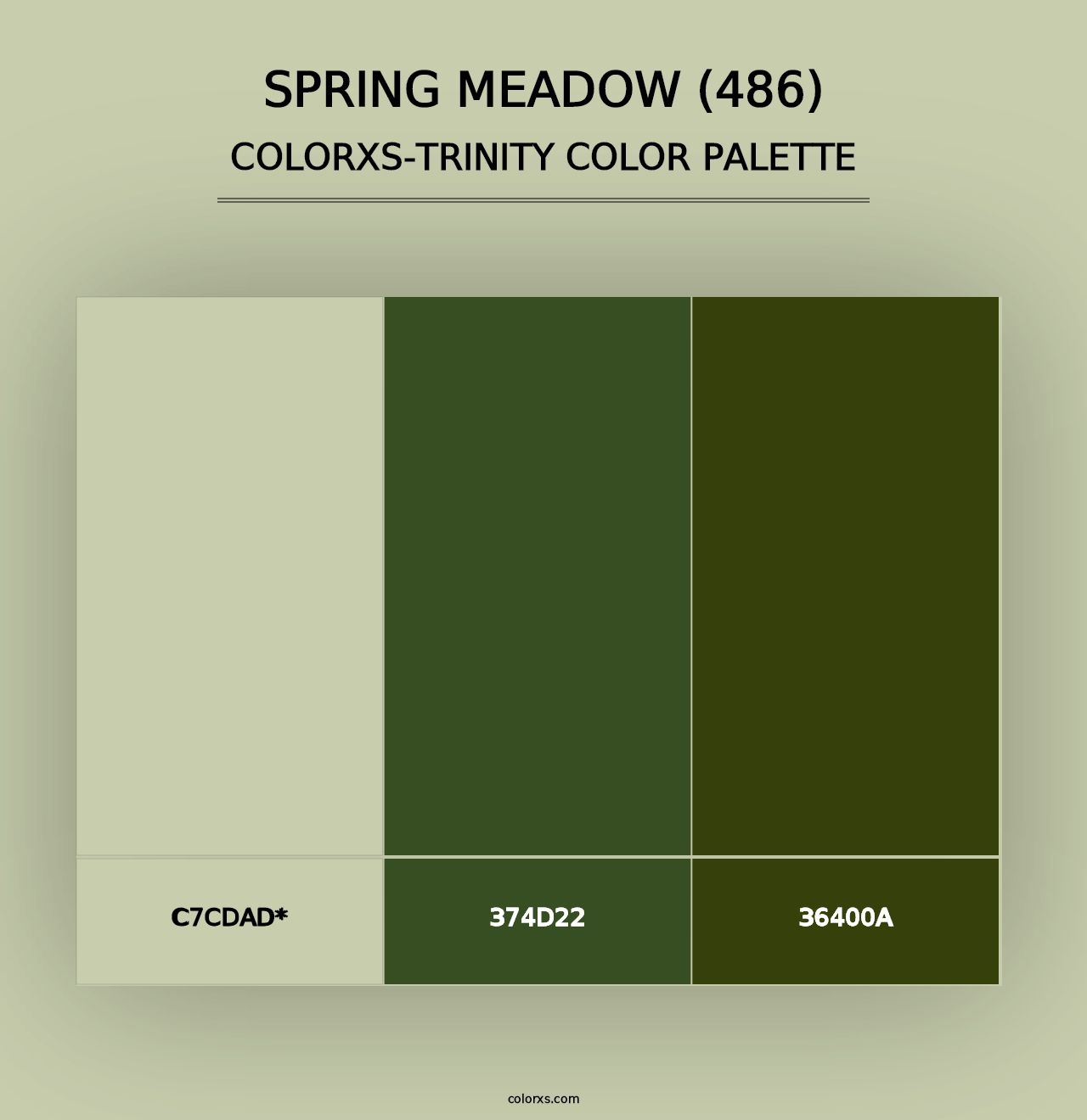 Spring Meadow (486) - Colorxs Trinity Palette