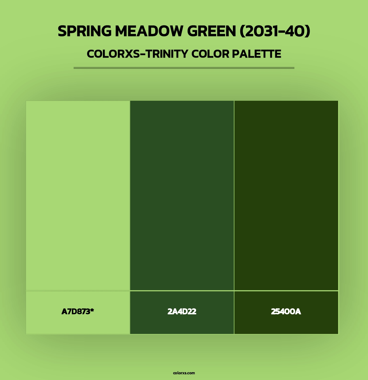 Spring Meadow Green (2031-40) - Colorxs Trinity Palette