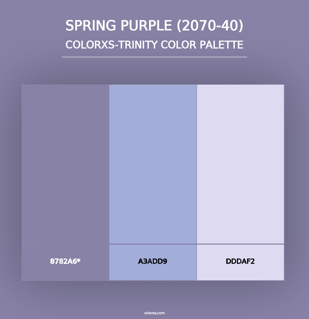 Spring Purple (2070-40) - Colorxs Trinity Palette