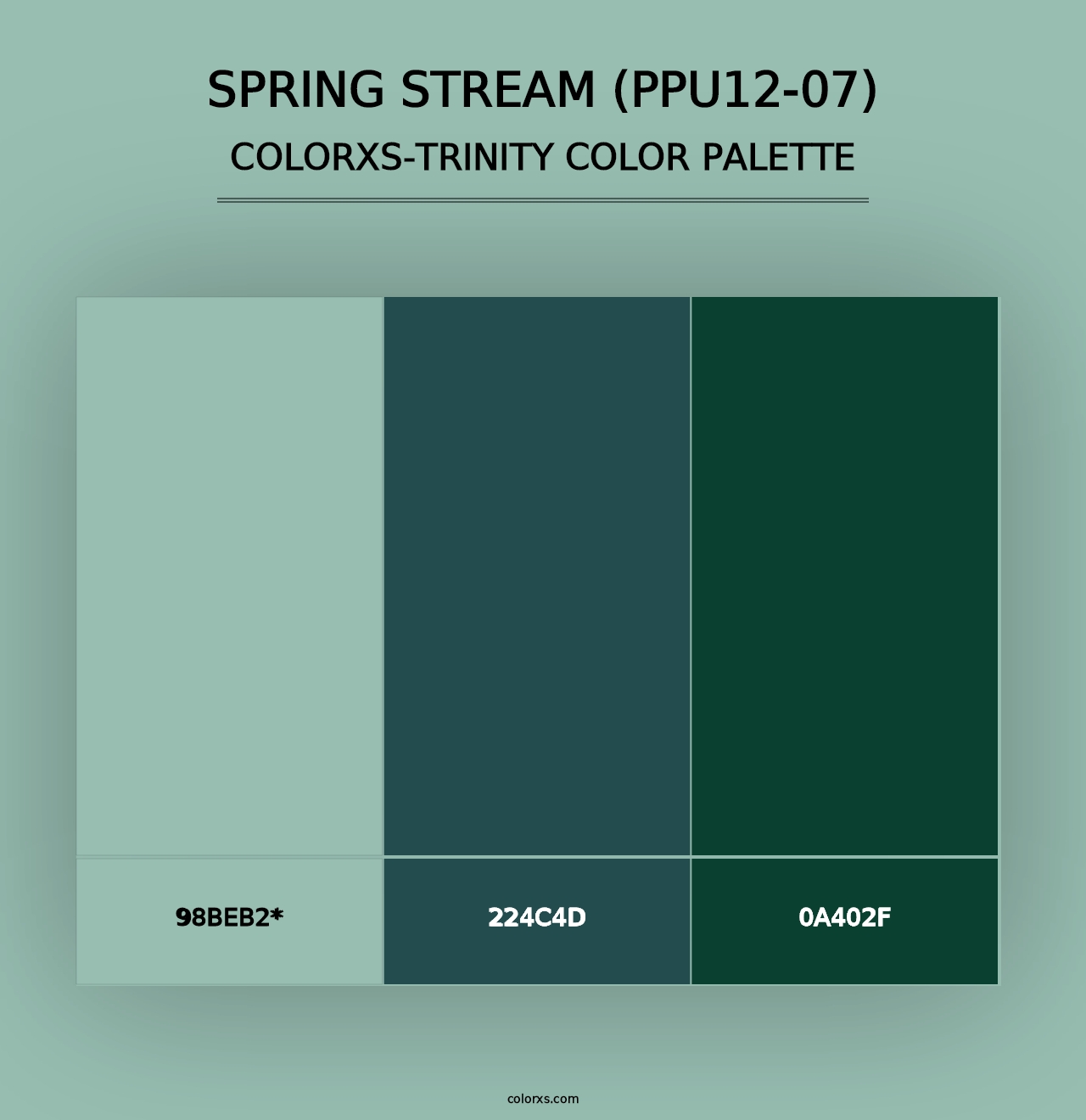 Spring Stream (PPU12-07) - Colorxs Trinity Palette