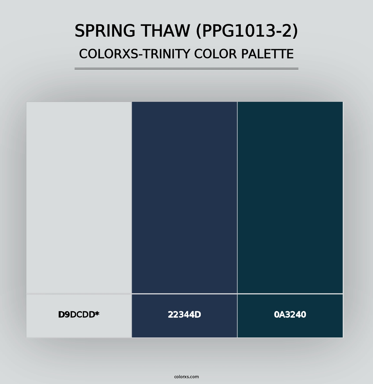 Spring Thaw (PPG1013-2) - Colorxs Trinity Palette