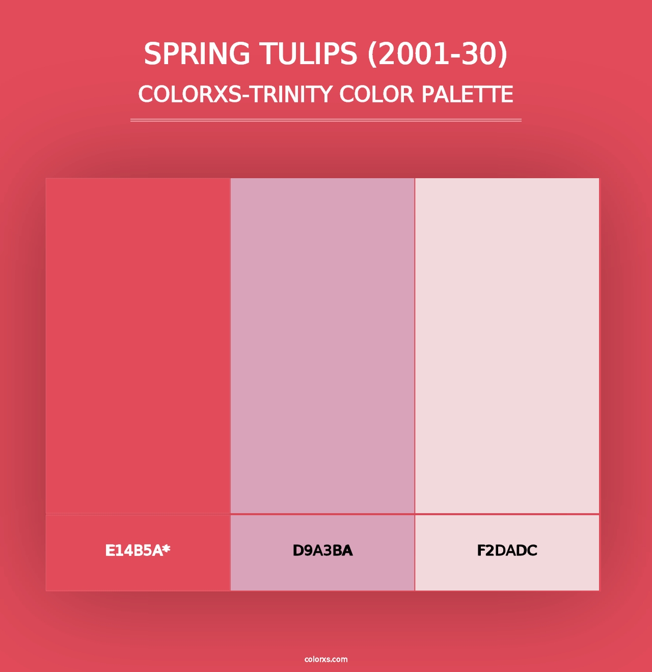 Spring Tulips (2001-30) - Colorxs Trinity Palette