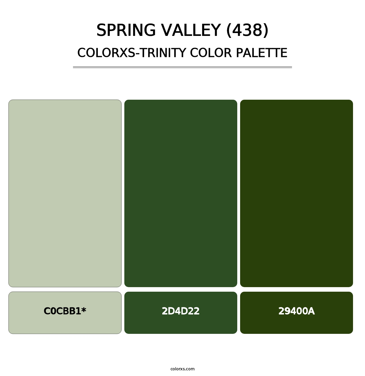 Spring Valley (438) - Colorxs Trinity Palette