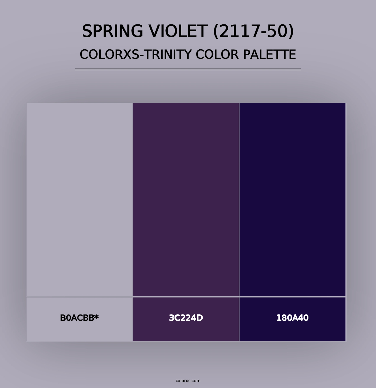 Spring Violet (2117-50) - Colorxs Trinity Palette