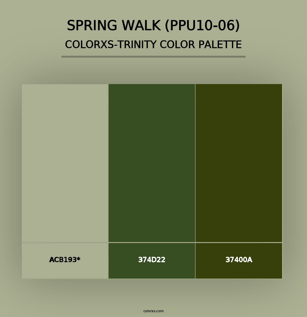 Spring Walk (PPU10-06) - Colorxs Trinity Palette