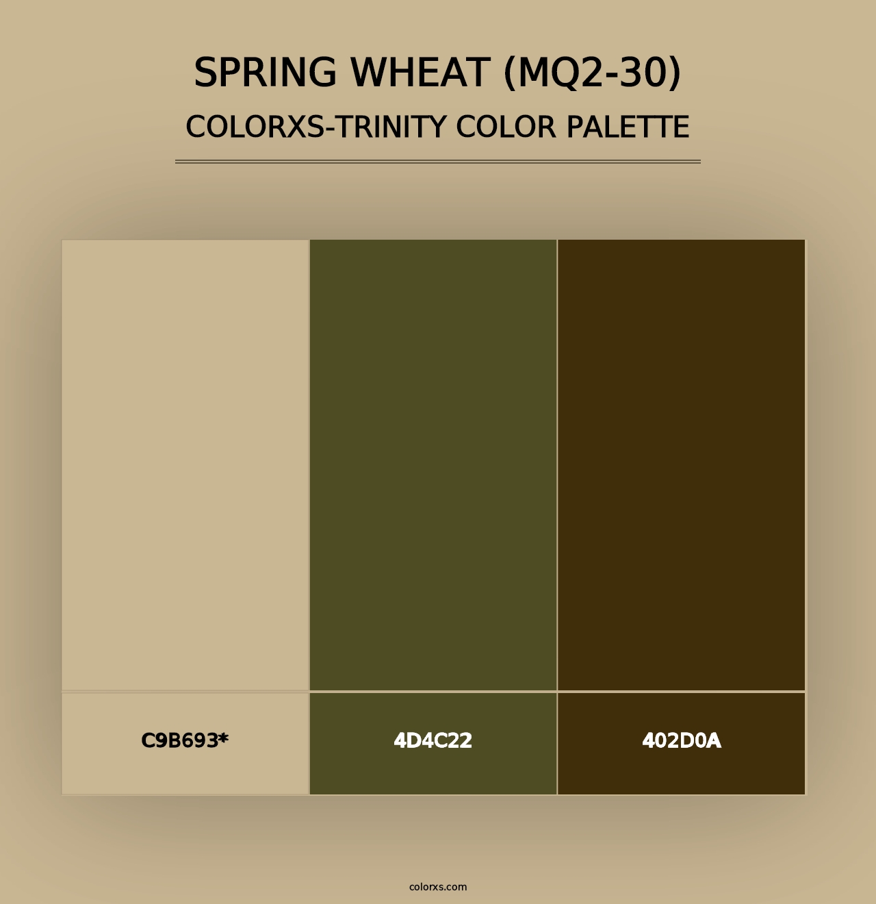 Spring Wheat (MQ2-30) - Colorxs Trinity Palette