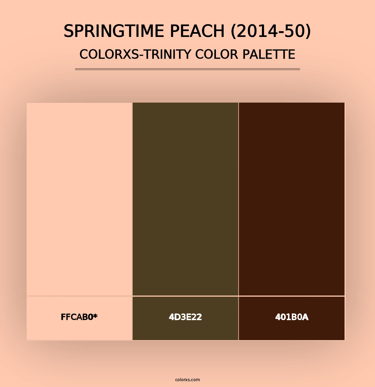 Springtime Peach (2014-50) - Colorxs Trinity Palette