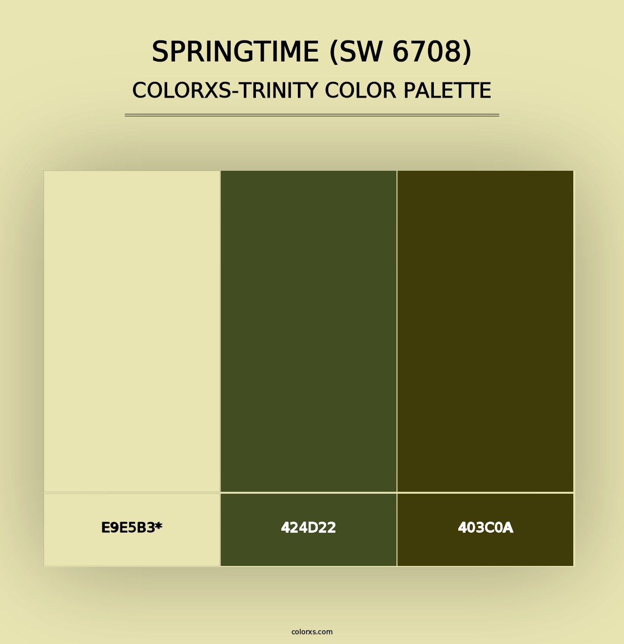 Springtime (SW 6708) - Colorxs Trinity Palette