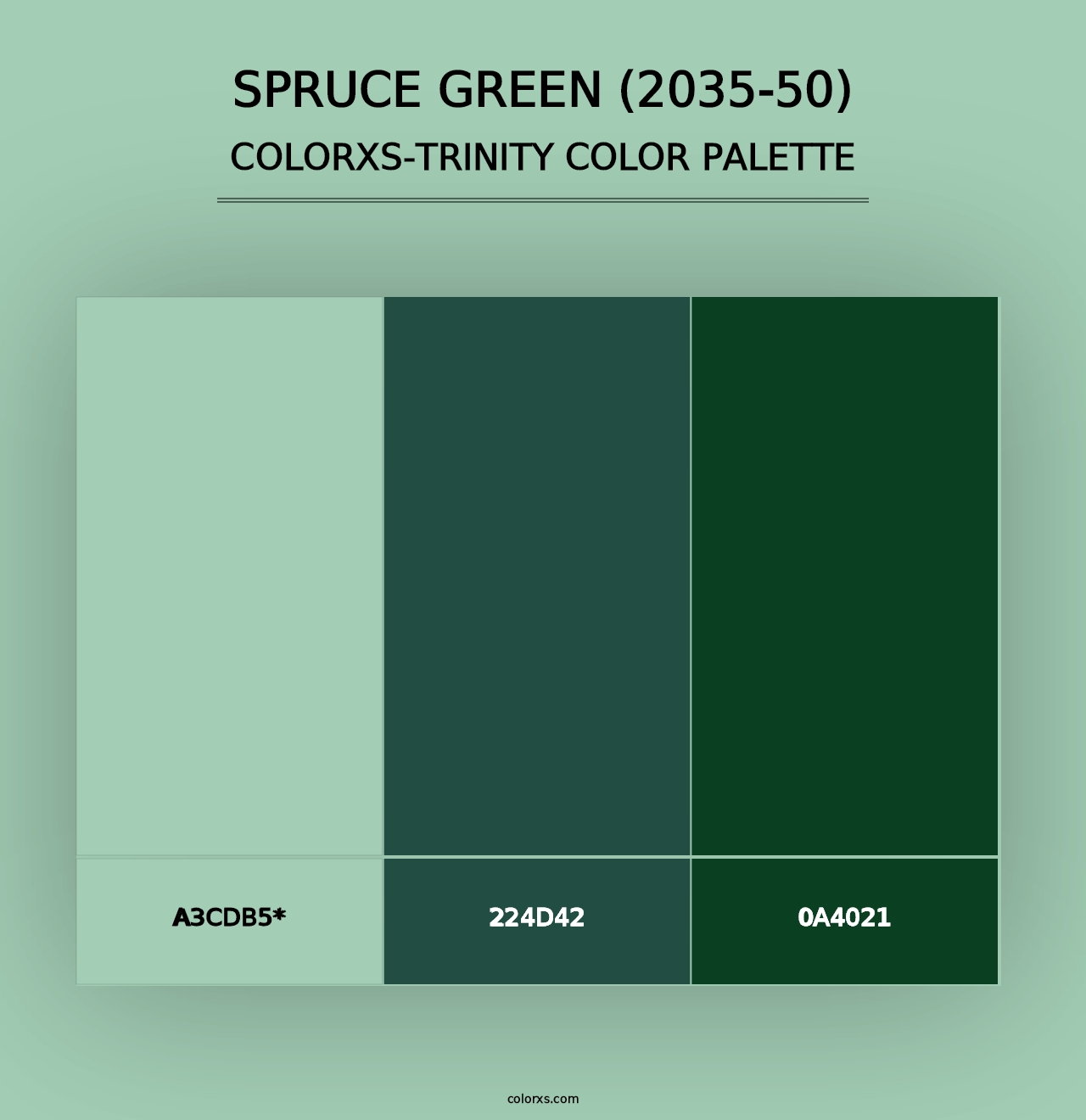 Spruce Green (2035-50) - Colorxs Trinity Palette